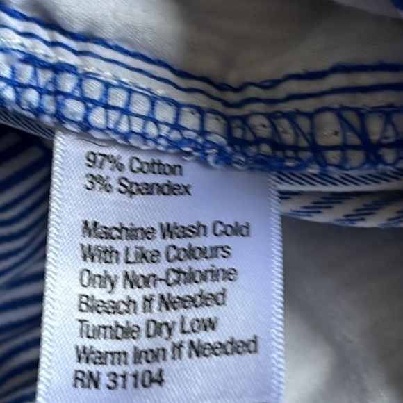 Kim Rogers Blue & White Stripes Shorts - Picture 9 of 13